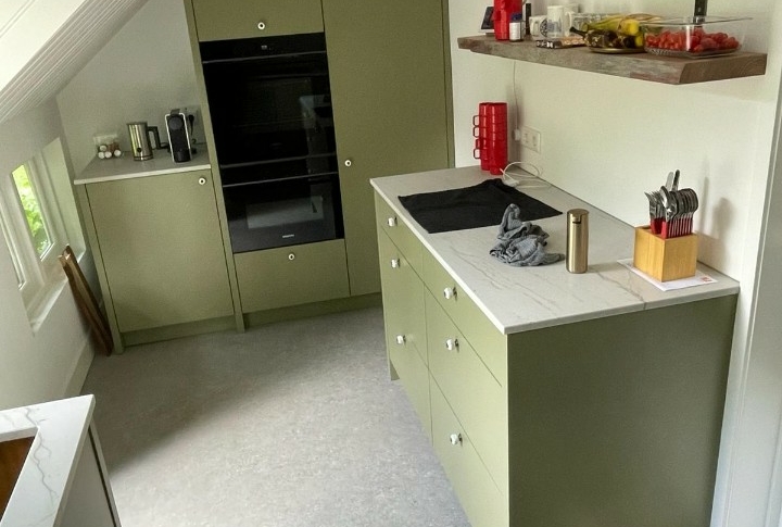 olijfgroene keuken