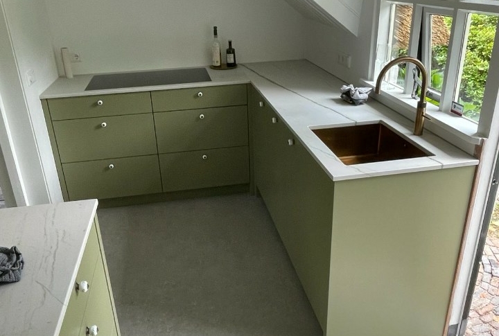 olijfgroene keuken